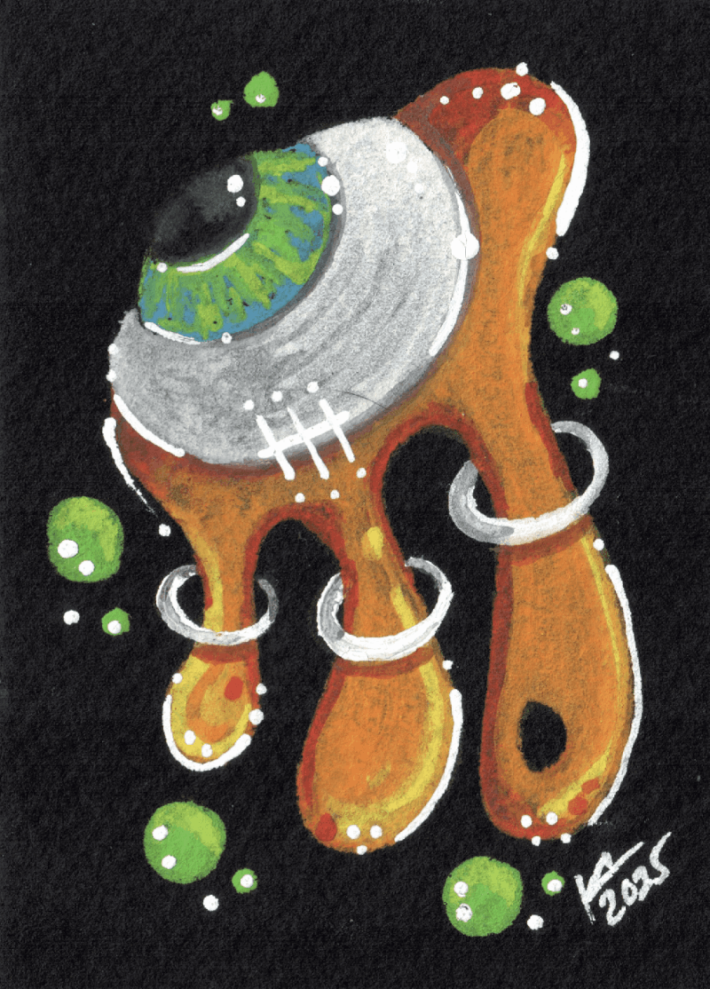 Lava ACEO painting